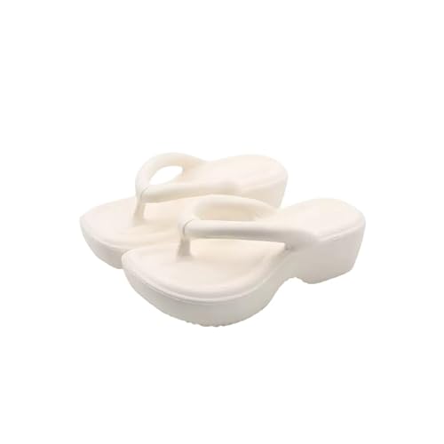 Damen Clogs Hausschuhe Gartenschuhe Sommer Badelatschen Strand Schuhe Sandalen Pantoletten Plattform Clogs Damen (Weiß,38) von JXpxbao