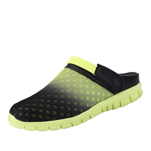 Damen Herren Clogs Hausschuhe Gartenschuhe Sommer Badelatschen Strand Schuhe Sandalen Leicht Gartenschuhe (38,Grün) von JXpxbao