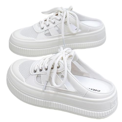 Damen Herren Clogs Hausschuhe Gartenschuhe Sommer Badelatschen Strand Schuhe Sandalen Pantoletten (weiß,36) von JXpxbao