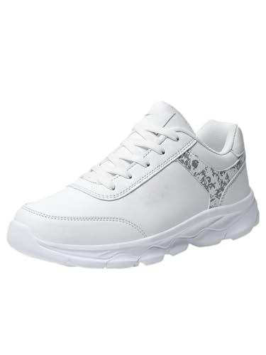Damen Reise Wanderschuhe Atmungsaktive Cross-Country Laufschuhe (35,weiß) von JXpxbao