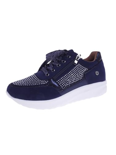 Damen Reise Wanderschuhe Atmungsaktive Cross-Country Laufschuhe (39,Blau) von JXpxbao