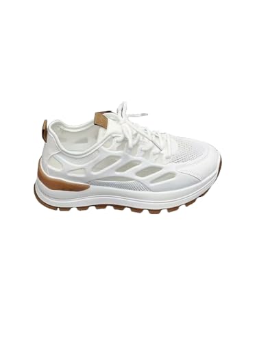 Damen Reise Wanderschuhe Atmungsaktive Cross-Country Laufschuhe (Khaki,39) von JXpxbao