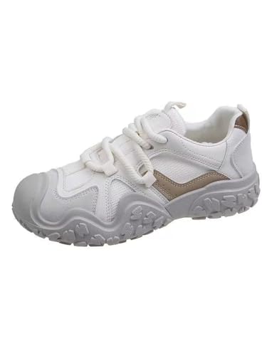 Damen Reise Wanderschuhe Atmungsaktive Cross-Country Laufschuhe (cremefarben,40) von JXpxbao