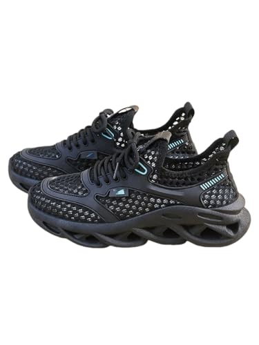 Damen Reise Wanderschuhe Atmungsaktive Cross-Country Laufschuhe (schwarz,38) von JXpxbao