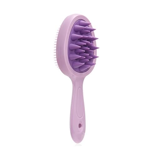 Haarbürste Ohne Ziepen Für Damen Und Herren-Entwirrbürste Auch Für Locken & Lange Haare-Profi Detangler-Bürste-Doppelseitig Modischer Stylingkamm Massage Spiralfeder Haarbürsten (Doppelt lila ABS) Haarbürste Ohne Ziepen Für Damen Und Herren-Entwirrbürste Auch Für Locken & Lange Haare-Profi Detangler-Bürste-Doppelseitig Modischer Stylingkamm Massage Spiralfeder Haarbürsten (Doppelt lila ABS) von JXpxbao