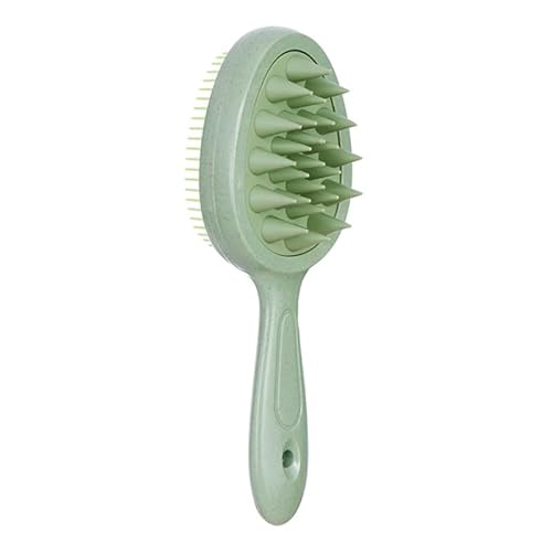 Haarbürste Ohne Ziepen Für Damen Und Herren-Entwirrbürste Auch Für Locken & Lange Haare-Profi Detangler-Bürste-Doppelseitig Modischer Stylingkamm Massage Spiralfeder Haarbürsten (Grün) von JXpxbao