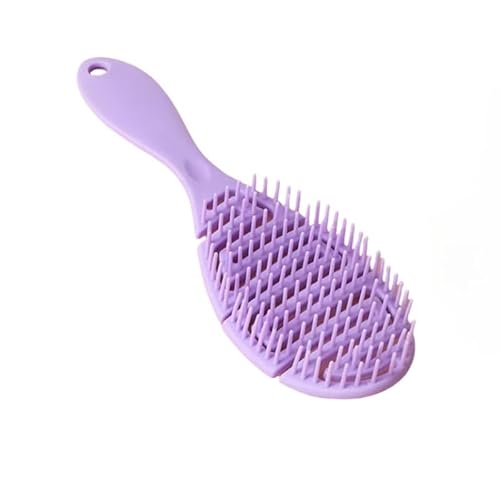 Haarbürste Ohne Ziepen Für Damen Und Herren - Entwirrbürste Auch Für Locken & Lange Haare - Profi Detangler-Bürste -Modischer Stylingkamm Massage Spiralfeder Haarbürsten (Farbe-12) von JXpxbao