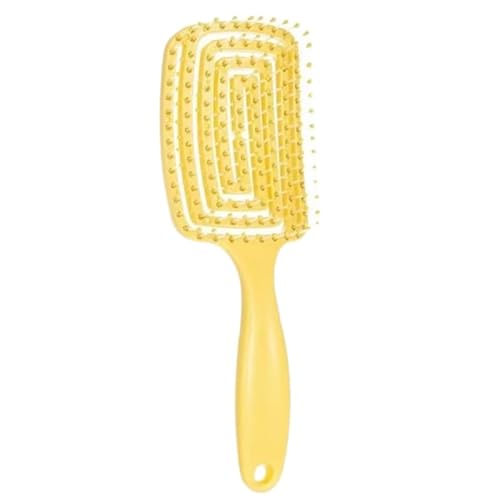 Haarbürste Ohne Ziepen Für Damen Und Herren - Entwirrbürste Auch Für Locken & Lange Haare - Profi Detangler-Bürste -Modischer Stylingkamm Massage Spiralfeder Haarbürsten (Farbe-5) von JXpxbao