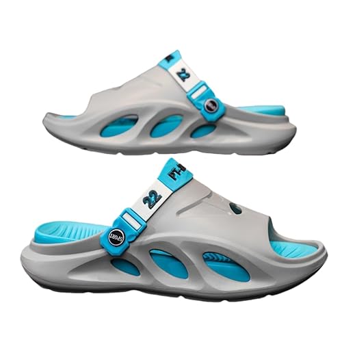 JXpxbao Herren Ergonomische Orthopädische Clogs Hausschuhe Gartenschuhe Sommer Badelatschen Strand Schuhe Sandalen Pantoletten, Plattform Clogs Herren, Sommerschuhe (Grau,41) von JXpxbao