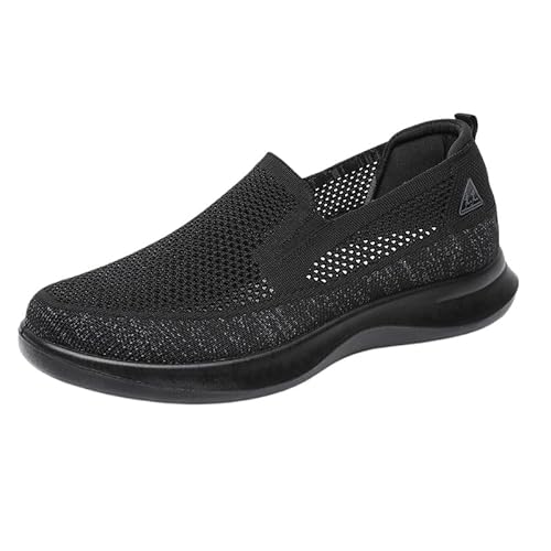 JXpxbao Canvas Herren - Slip on Schuhe - Mokassin Stil (schwarz,42) von JXpxbao