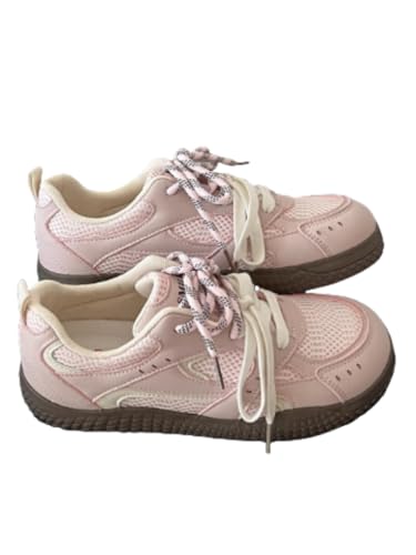 JXpxbao Chunky Turnschuhe Für Damen, Modische Plateau-Lässige Schuhe, Bequeme Keilabsatz Sneaker (38,Rosa) von JXpxbao