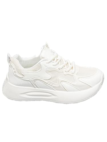 JXpxbao Chunky Turnschuhe Für Damen, Modische Plateau-Lässige Schuhe, Bequeme Keilabsatz Sneaker (39,Schwarz) von JXpxbao