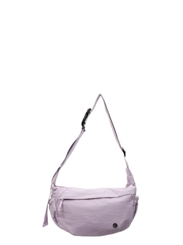 JXpxbao Crossbody Moon Bag | Halbmond Handtasche Wasserabweisend | Stylische Umhängetasche mit verstellbarem Gurt (Hellviolett) von JXpxbao