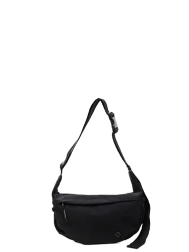 JXpxbao Crossbody Moon Bag | Halbmond Handtasche Wasserabweisend | Stylische Umhängetasche mit verstellbarem Gurt (schwarz) von JXpxbao