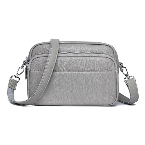 JXpxbao Damen Handtasche Schultertasche Crossbody Bag Damen Klein Gesteppt Handtasche Geldbörse (Grau) von JXpxbao