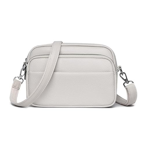 JXpxbao Damen Handtasche Schultertasche Crossbody Bag Damen Klein Gesteppt Handtasche Geldbörse (weiß) von JXpxbao