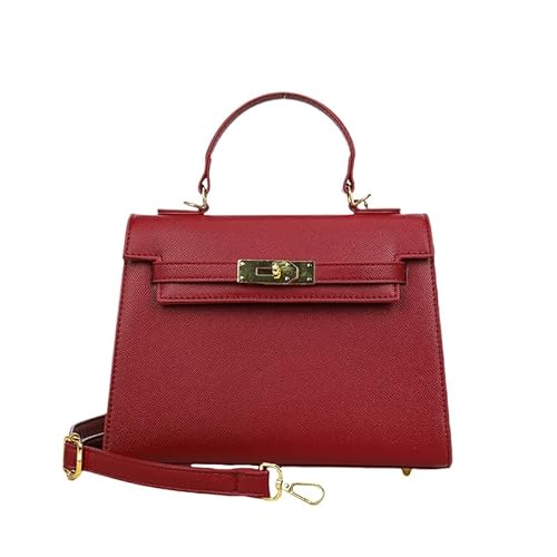 JXpxbao Damen Handtasche Umhängetasche Henkeltasche Schultertasche (Burgunderrot) von JXpxbao