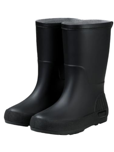 JXpxbao Damen Klassische Einfarbige Hohe Gummistiefel Wasserdichte Regen- Und Gartenschuhe (35,Zartes Rosa) von JXpxbao