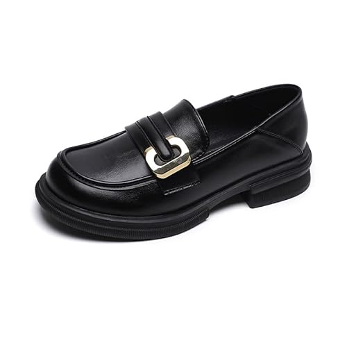 JXpxbao Damen Mokassins Klassische Loafer Bequeme Slip on Loafer Slippers Business-Schuhe Mit Dicker Sohle (Schwarz,42) von JXpxbao
