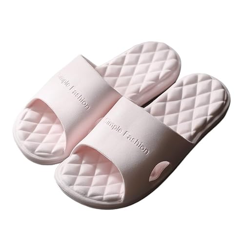 JXpxbao Damen Schlappen Eva Super Weich rutschfest Badeschuhe Original Hausschuhe Mit Massagepartikeln Herren Hausschuhe (Leichtes Pulver,36) von JXpxbao
