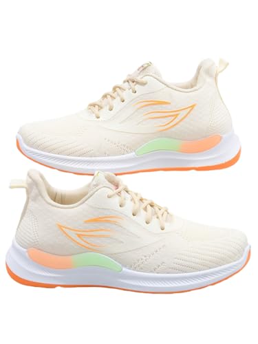 JXpxbao Damen Slip On Sneaker Leichte Atmungsaktiv Sportschuhe Turnschuhe Bequem Freizeitschuhe Walking Schuhe Outdoor Fitness (37,Beige) von JXpxbao
