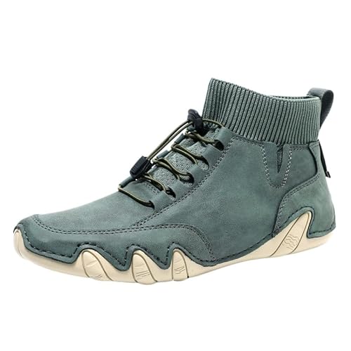 JXpxbao Damen Sommer Gewebte Atmungsaktive Korrektur Schuhe Für Damen, Fußgewölbeunterstützung, Schlupfschuhe, Leicht Und Bequem (Grün,41) von JXpxbao