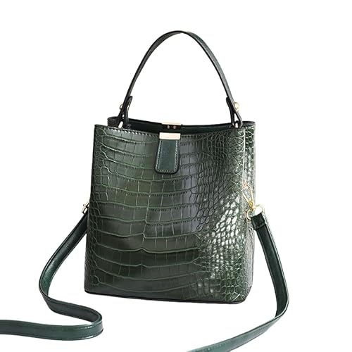 JXpxbao Edles Krokodilmuster-Design Damenmode-Handtasche Mehrschichtige Mini-Umhängetasche Für Dates Und Partys Geeignet (Grün) von JXpxbao