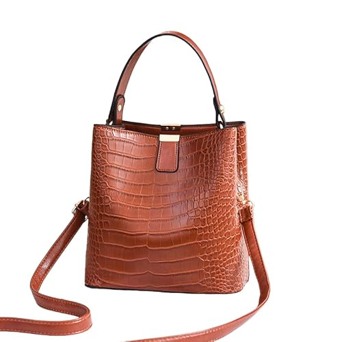 JXpxbao Edles Krokodilmuster-Design Damenmode-Handtasche Mehrschichtige Mini-Umhängetasche Für Dates Und Partys Geeignet (Khaki) von JXpxbao