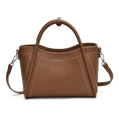 JXpxbao Handtasche Damen Mittelgroß Tasche Leder Umhängetasche Damen-Henkeltaschen Tote Bag Handtaschen Taschen Schultertaschen Umhängetasche Schultertasche (Braun) von JXpxbao