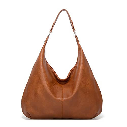 JXpxbao Handtaschen Damen Lederimitat Umhängetasche Designer Taschen Hobo Taschen groß Mit Quasten (Braun) von JXpxbao