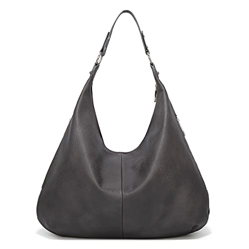 JXpxbao Handtaschen Damen Lederimitat Umhängetasche Designer Taschen Hobo Taschen groß Mit Quasten (Grau) von JXpxbao