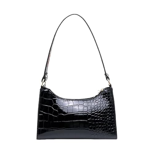 JXpxbao Handtaschen Damen Retro Klein Umhängetasche Leder Tasche Tote Bag Shopper Crossbody Bag Schultertasche Hobo Bag Mini Bag Shoulder Für Frauen Dating Reisen Party Einkaufe (Schwarz) von JXpxbao