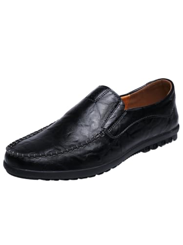 JXpxbao Herren-Anzugschuhe Lederschuhe Hochzeitsschuhe Halbhohe Schuhe Klassische Business-Schuhe Schwarz Braun 38-46 (45,Schwarz) von JXpxbao