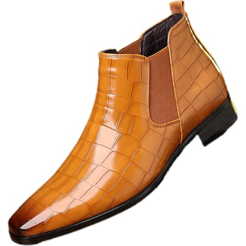 JXpxbao Herren Boots Stiefeletten Freizeitstiefel Oxford Boots (Hellbraun,39) von JXpxbao