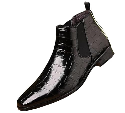 JXpxbao Herren Boots Stiefeletten Freizeitstiefel Oxford Boots (schwarz,45) von JXpxbao