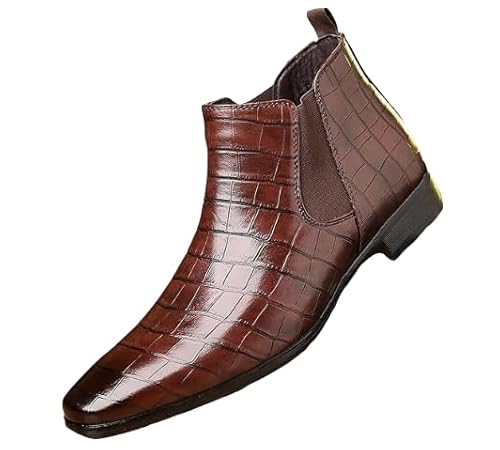 JXpxbao Herren Boots Stiefeletten Freizeitstiefel Oxford Boots (schwarz braun,39) von JXpxbao