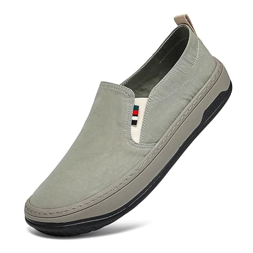 JXpxbao Herren Klassische Mokassins Flache Slipper Slip on Penny Loafer Weich Komfort Schuhe Bootsschuhe Atmungsaktiv Sportschuhe Freizeit Fahrschuhe EU 39-44 (Grün,39) von JXpxbao