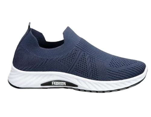 JXpxbao Herren Klassische Mokassins Flache Slipper Slip on Penny Loafer Weich Komfort Schuhe Bootsschuhe Atmungsaktiv Sportschuhe Freizeitschuhe (43,blau) von JXpxbao