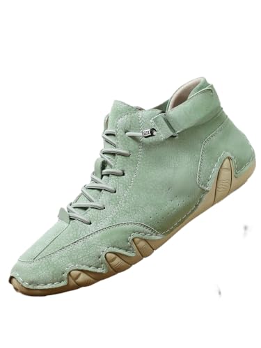 JXpxbao Herren Laufschuhe Mode High Top Sneakers Freestyle Hi-Top Lässig Sportschuhe Wanderschuhe Hoch Turnschuhe Freizeitschuhe Fitness Hohe Schuhe (49,Apfelgrün) von JXpxbao