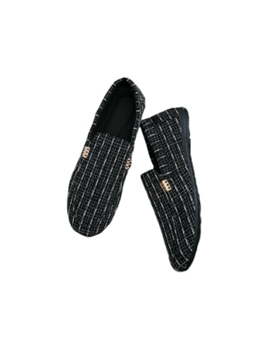 JXpxbao Herren-Loafer, modische Herrenschuhe und Party-Loafer,Smoking-Loafer (Schwarz 1,39) von JXpxbao