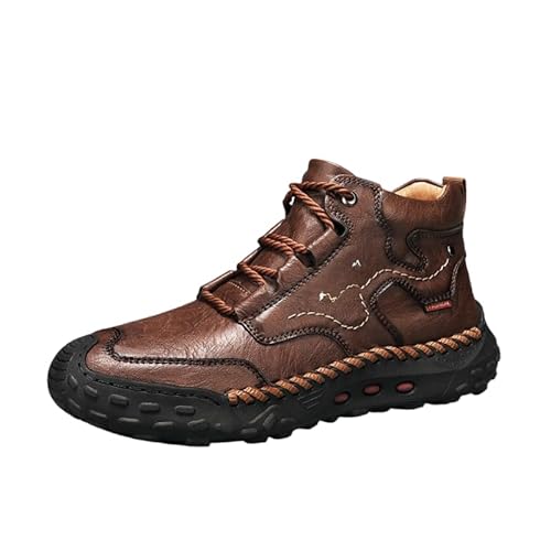 JXpxbao Herren Retro-Sneaker, Skateboardschuhe, Laufschuhe, Wanderschuhe (Hellbrauner Samt,38) von JXpxbao