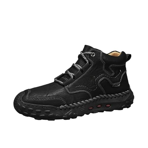 JXpxbao Herren Retro-Sneaker, Skateboardschuhe, Laufschuhe, Wanderschuhe (Schwarz,44) von JXpxbao