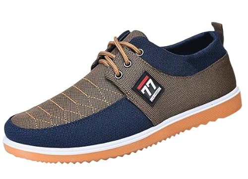 JXpxbao Herren Schuhe Sneaker Leichtgewicht Atmungsaktive Business Herrenschuhe (Khaki,41) von JXpxbao