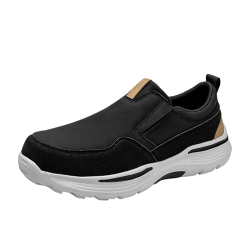 JXpxbao Herren Slip On Loafers Bequeme Freizeitschuhe für Tennis Arbeit und Autofahren (Schwarz,41) von JXpxbao