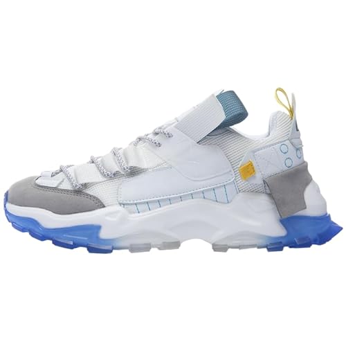 JXpxbao Herren Slip on Loafers Bequeme Freizeitschuhe Für Tennis Arbeit Und Autofahren (45,Weißer Mond) von JXpxbao