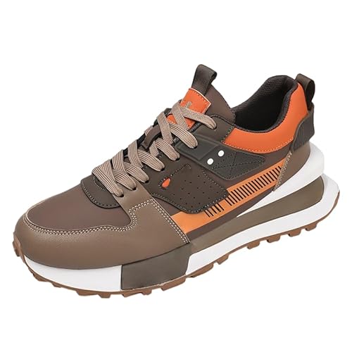 JXpxbao Herren Sneakers Freizeitschuhe Schuhe Wanderschuhe Laufschuhe Wanderschuhe Laufschuhe Leichtgewicht Outdoor Gemütlich Größe 39-44 (Braun,43) von JXpxbao