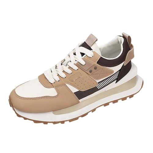 JXpxbao Herren Sneakers Freizeitschuhe Schuhe Wanderschuhe Laufschuhe Wanderschuhe Laufschuhe Leichtgewicht Outdoor Gemütlich Größe 39-44 (Khaki,44) von JXpxbao