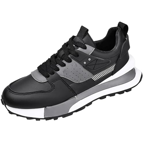 JXpxbao Herren Sneakers Freizeitschuhe Schuhe Wanderschuhe Laufschuhe Wanderschuhe Laufschuhe Leichtgewicht Outdoor Gemütlich Größe 39-44 (Schwarz,45) von JXpxbao