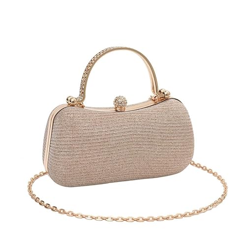 JXpxbao Kristall Handtaschen Und Clutches Für Damen Formale Braut Clutch Tasche Strass Party Handtasche Hochzeit (Gold) von JXpxbao