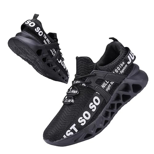 JXpxbao Laufschuhe Herren Damen Turnschuhe Sportschuhe Mit 14 Farben Gr.36-48 (schwarz,40) von JXpxbao